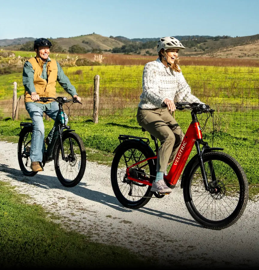 Rider on a Velotric Discover e-bike