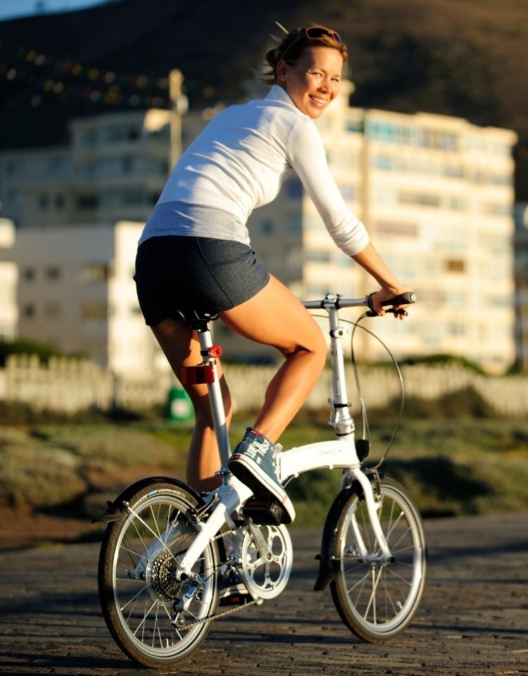 Rider on a DAHON Explorer bike