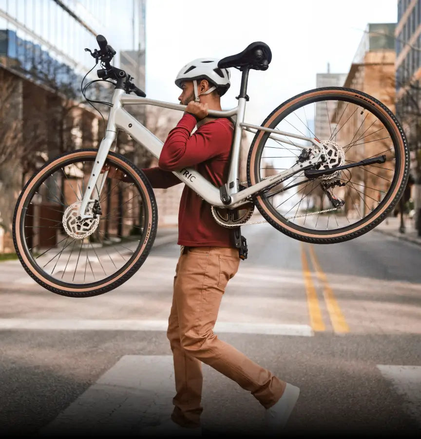 Rider on a Velotric Tempo e-bike