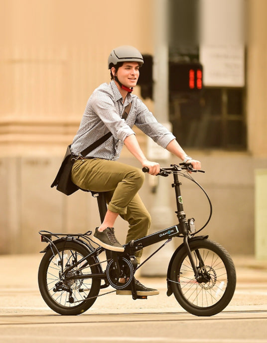Rider on a DAHON E-Bikes bike